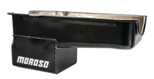 Load image into Gallery viewer, Moroso Pre-80 Chevrolet Small Block (w/Driver Side Dipstick) Wet Sump 7qt 9.5in Steel Oil Pan - Blk Moroso
