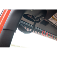 Load image into Gallery viewer, Fishbone Offroad 07-18 Wrangler JK A Pillar Sound Bar Black Paracord Grab Handles Fishbone Offroad
