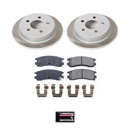 Power Stop 97-03 Pontiac Grand Prix Rear Semi-Coated Rotor Kit Brake Kits - Performance Blank PowerStop   