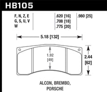 Load image into Gallery viewer, Hawk Brembo/Alcon DTC-60 Race Brake Pad Sets Brake Pads - Racing Hawk Performance   
