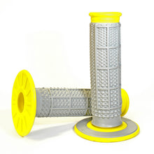 Load image into Gallery viewer, Renthal MX Dual Compound Grips Tapered 1/2 Waffle - Grey/ Yellow Misc Powersports Renthal
