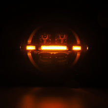 Load image into Gallery viewer, AlphaRex 18-23 Jeep Wrangler JL/Gladiator JT LED Proj Headlights Black w/ Activ Light/Seq Signal/DRL AlphaRex
