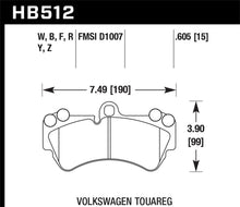 Load image into Gallery viewer, Hawk 04 Volkswagen Touareg Performance Ceramic Street Front Brake Pads Brake Pads - Performance Hawk Performance   
