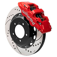 Wilwood 99-12 Porsche 911 (996/997) Aero6 Front Brake Kit Drill/Slot 14.00in Rotor W/Lines - Red Wilwood