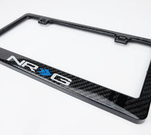 Load image into Gallery viewer, NRG Carbon Accessories NRG Carbon License Plate Frame/ Fiber Poly Dip Finish Wet w/ NRG Logo
