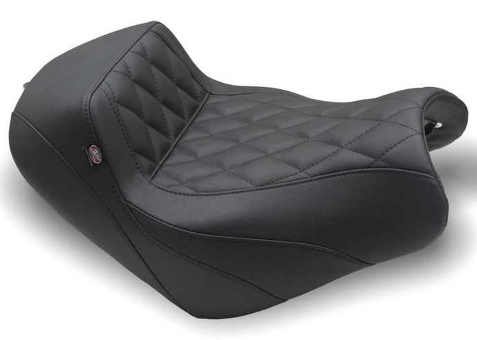 Mustang 15-23 Kawasaki Vulcan S Solo Seat Diamond Stitch - Black Misc Powersports Mustang Motorcycle   