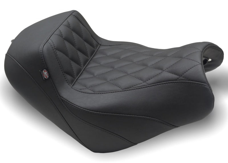 Mustang 15-23 Kawasaki Vulcan S Solo Seat Diamond Stitch - Black Misc Powersports Mustang Motorcycle   