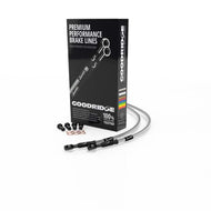 Goodridge 2011 Harley-Davidson FLSTFB (w/ABS) Black Front Brake Line w/Clear Fitting | HD0113-2FB-CL