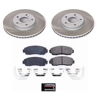Power Stop 11-14 Honda Odyssey Front Semi-Coated Rotor Kit Brake Kits - Performance Blank PowerStop   