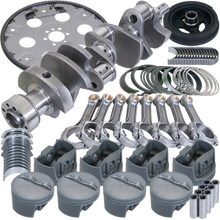 Load image into Gallery viewer, Eagle Chevy 350 1Pc 3.750in Crank 5.700in I-Beam Rods 4.060in Pistons 168 Tooth FP Balanced Assembly Eagle
