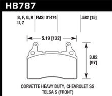 Load image into Gallery viewer, Hawk 15-17 Chevy Corvette Z06 HPS 5.0 Front Brake Pads Brake Pads - Performance Hawk Performance   
