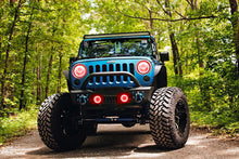 Load image into Gallery viewer, Oracle 07-17 Jeep Wrangler LED Fog Light Halo Kit - Red
