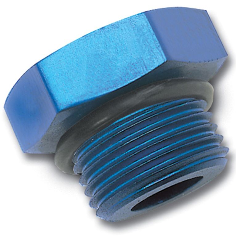 Russell Performance -12 AN Straight Thread Plug (Blue) Russell