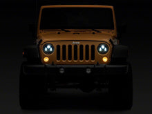Load image into Gallery viewer, Raxiom 07-18 Jeep Wrangler JK 7-In LED Headlights- Blk Housing (Clear Lens) Headlights Raxiom
