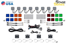 Load image into Gallery viewer, Diode Dynamics Stage Series SXS Rock Light Installer Kit - RGBW M8 w/Controller (8-pack) Diode Dynamics
