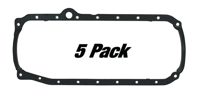 Moroso 1986+ Chevrolet Small Block Oil Pan Gasket - One Piece - Reinforced Steel (5 Pack) Moroso
