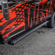 Load image into Gallery viewer, Westin Grate Steps Running Boards 90 in - Textured Black Westin
