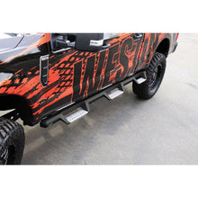 Load image into Gallery viewer, Westin/HDX 17-18 Ford F-250/350 Crew Cab (6.75ft Bed) Stainless Drop Nerf Step Bars - Textured Black Westin
