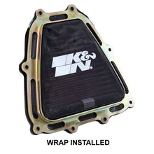 Load image into Gallery viewer, K&amp;N Drycharger Wrap Black 7.313in L 7.25in W 1.313in H
