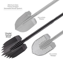 Load image into Gallery viewer, Go Rhino Xventure Gear Sharktooth Stackable Shovel - Textured Black Go Rhino
