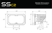 Load image into Gallery viewer, Diode Dynamics Stage Series 1.875 Inch Roll Bar Reverse Light Kit SSC2 Sport (Pair) Diode Dynamics
