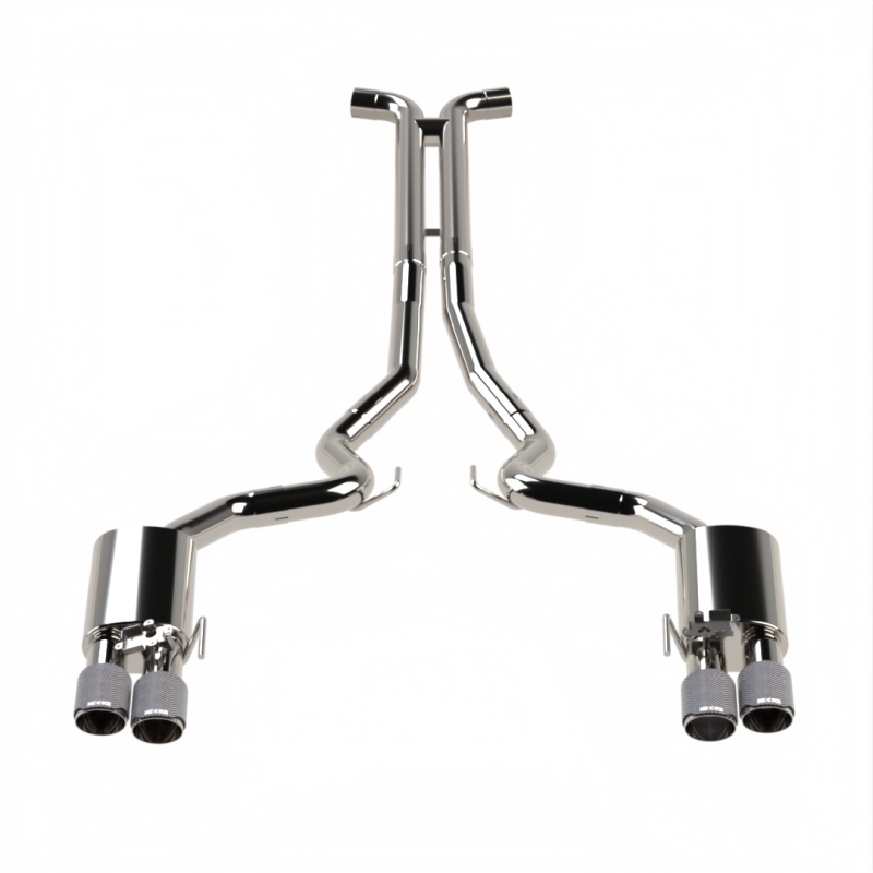 Kooks 18-24 Ford Mustang GT 5.0 3in. Valved Touring Cat-Back Exhaust - Carbon Tips Kooks Headers