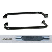 Load image into Gallery viewer, Rugged Ridge 3-In Round Tube Side Step SS 87-95 Jeep Wrangler YJ Rugged Ridge
