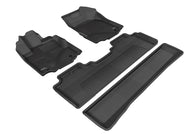 3D MAXpider 2006-2014 Honda Ridgeline Kagu 1st & 2nd Row Floormats - Black | L1HD03901509