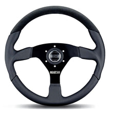 Load image into Gallery viewer, Sparco Steering Wheel L505 Lap 5 Blk/Blk/Blk

