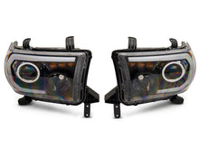 Load image into Gallery viewer, Raxiom 07-13 Toyota Tundra Axial Series Projector Headlights w/ LED Bar- Blk Housing (Clear Lens) Headlights Raxiom
