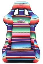 Load image into Gallery viewer, NRG FRP Bucket Seat PRISMA Serepi Edition W/ Red Pearlized Back Mexi-Cali Blanket Print - Large NRG
