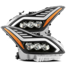 Load image into Gallery viewer, AlphaRex 08-13 Infiniti G37 NOVA LED Proj Headlights Alpha Black w/Activ Light/Seq Signal/Switch DRL AlphaRex
