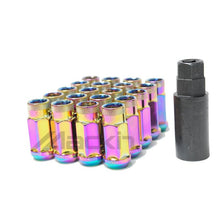 Load image into Gallery viewer, Wheel Mate Monster Locking Lug Nut Set of 4 - Chrome Neon 14x1.50
