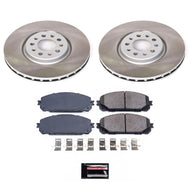 Power Stop 16-22 Jeep Cherokee Front Semi-Coated Rotor Kit Brake Kits - Performance Blank PowerStop   