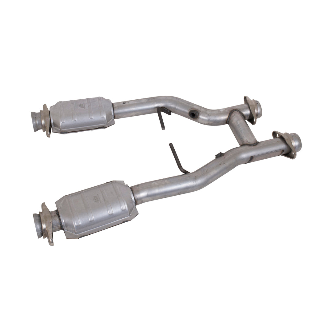 BBK Performance Parts 1538 1996-2004 MUSTANG GT/COBRA/MACH 1 2.5 SHORT MID H PIPE W/CONVERTERS Exhaust Pipe BBK Performance Parts   