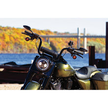 Load image into Gallery viewer, Kuryakyn Teardrop Mirrors Satin Black Kuryakyn
