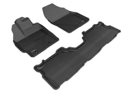 3D MAXpider 2012-2017 Toyota Prius V Kagu 1st & 2nd Row Floormats - Black | L1TY16201509