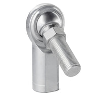 QA1 C Series 2-Pc Rod End - Female/Left Hand - .4375in Bore x 7/16-20 w/Stud - Carbon Steel w/PTFE | CFL7TS