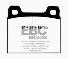 Load image into Gallery viewer, EBC 82-89 Maserati Biturbo 2.5 Twin Turbo Ultimax2 Rear Brake Pads Brake Pads - OE EBC   
