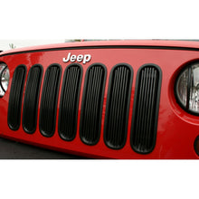 Load image into Gallery viewer, Rugged Ridge Billet Grille Insert Black 07-18 Jeep Wrangler JK Rugged Ridge
