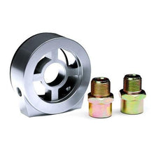 Load image into Gallery viewer, BLOX Racing Oil Filter Block Adapter Silver / For Oil Pressure / Oil Temperature
