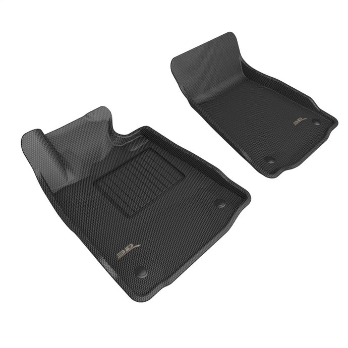 3D MAXpider 22-24 Nissan Z Kagu Black Floor Mat - Row 1 3D MAXpider
