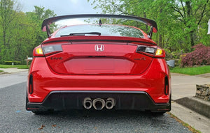 Rally Armor 2023+ Honda Civic Type R Black Mud Flap Red Logo Mud Flaps Rally Armor   