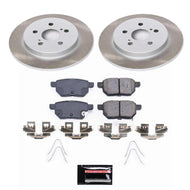 Power Stop 12-15 Toyota Prius Plug-In Rear Semi-Coated Rotor Kit Brake Kits - Performance Blank PowerStop   