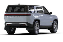 Load image into Gallery viewer, Rally Armor 22-24 Rivian R1S Black UR Mud Flap w/Light Blue Logo Mud Flaps Rally Armor   
