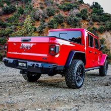 Load image into Gallery viewer, Westin 2020 Jeep Gladiator w/Sensors WJ2 Rear Bumper w/Sensor - Textured Black Westin
