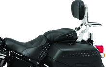 Load image into Gallery viewer, Kuryakyn Fixed Mounts Multi-Purpose Driver &amp; Passenger Backrest 18-Up Softail Black Misc Powersports Kuryakyn   
