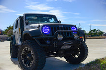 Load image into Gallery viewer, Oracle 07-17 Jeep Wrangler Surface Mount LED Headlight Halo Kit - Blue
