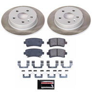 Power Stop 10-11 Saab 9-5 Rear Semi-Coated Rotor Kit Brake Kits - Performance Blank PowerStop   