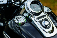 Load image into Gallery viewer, Kuryakyn Zombie Fuel &amp; Battery Gauge Chrome Kuryakyn

